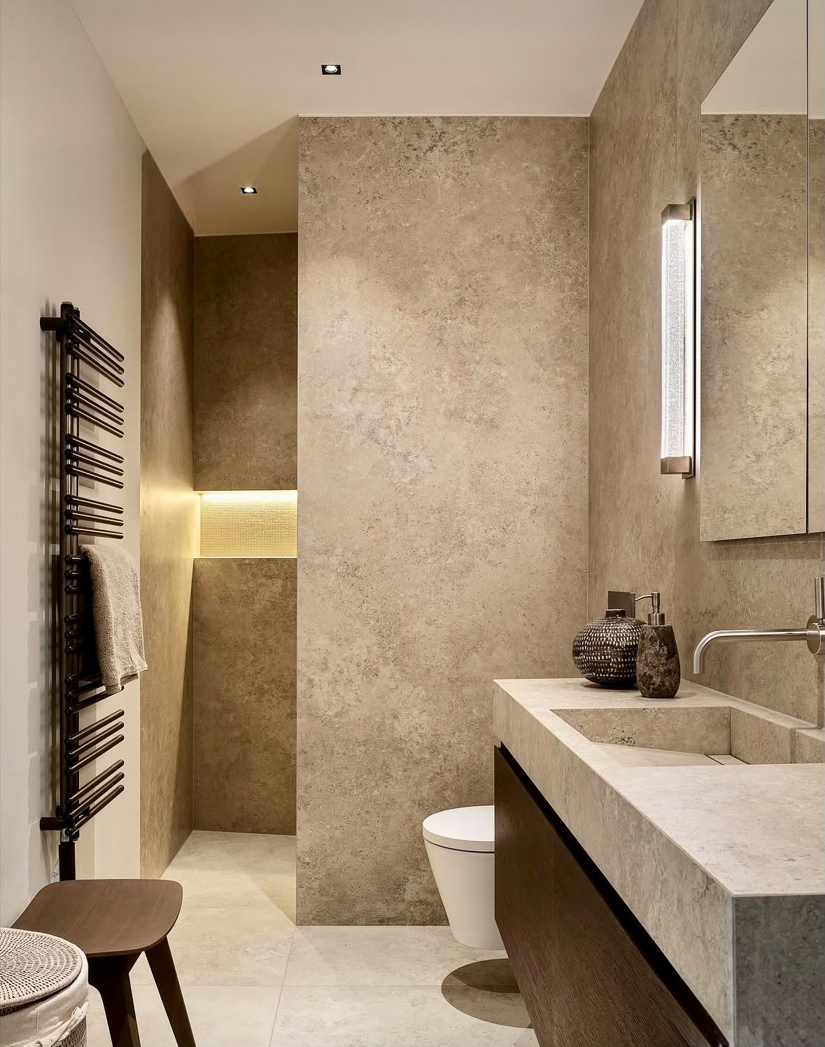 Sélection de matériaux pour salle de bain